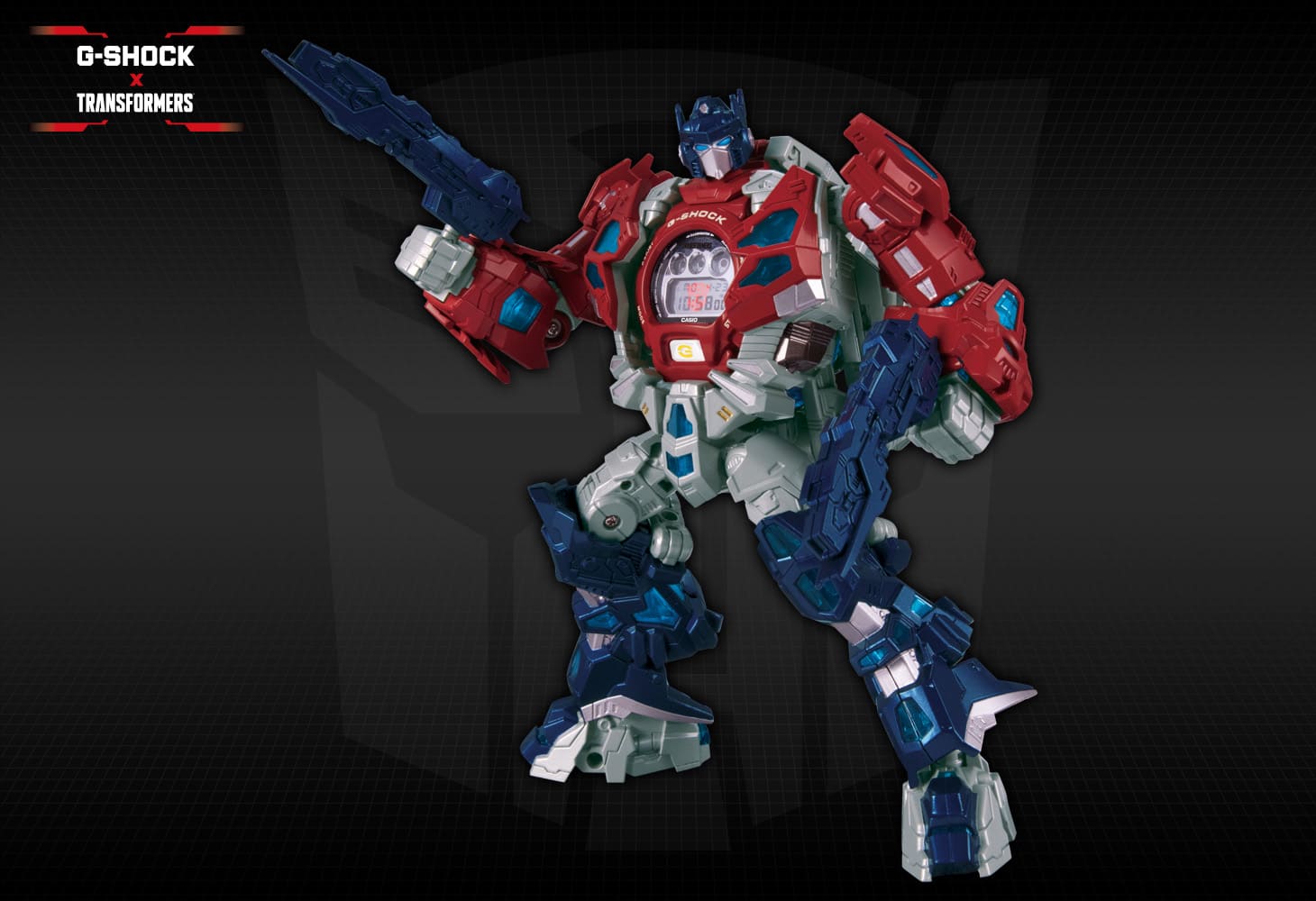 G-SHOCK × TRANSFORMERS マスターオプティマスプライムレゾナントモード（G-SHOCKセット）