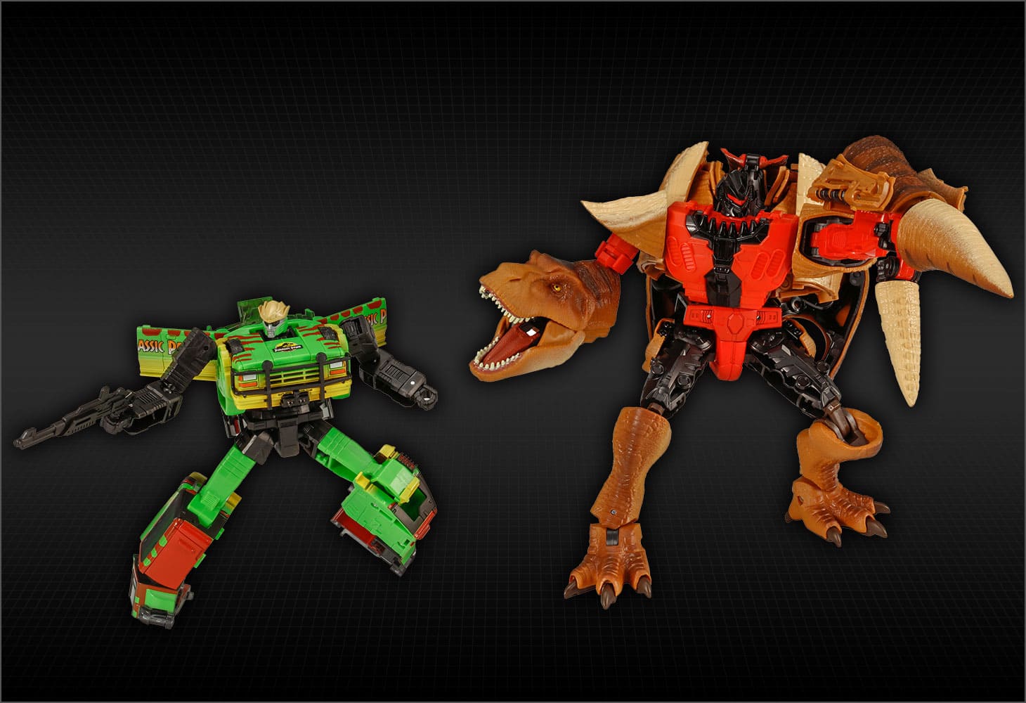 タカラトミーモール限定 JURASSIC PARK × TRANSFORMERS ジュラシック・パーク 2パック